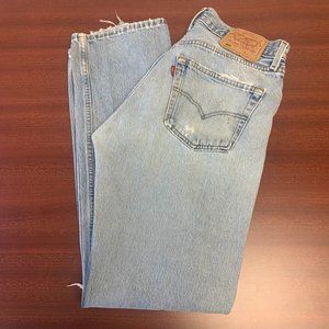 Vintage Men's 501 Destroyed High Rise Mom Jeans